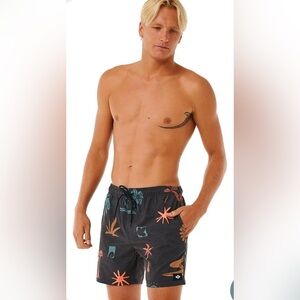 Graphic Print Swim Shorts